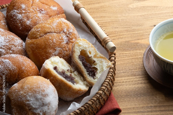 Obraz あんドーナツのクローズアップ