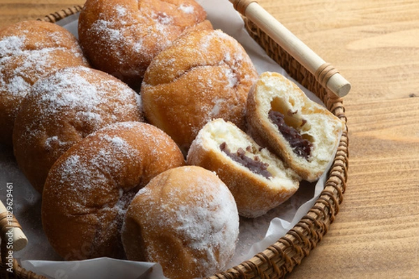 Obraz あんドーナツのクローズアップ