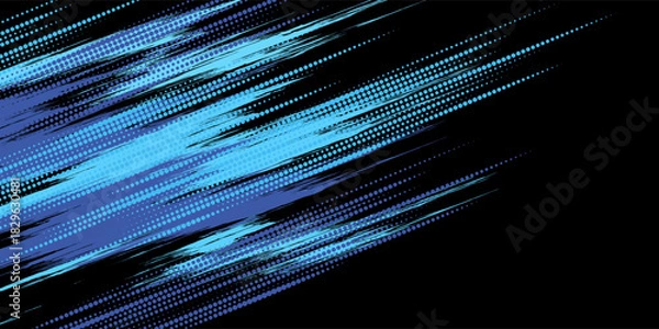 Fototapeta blue color pattern gradient grunge texture background. Dots pop art comics sport style vector illustration Abstract background dark blue with modern corporate concept modern arts