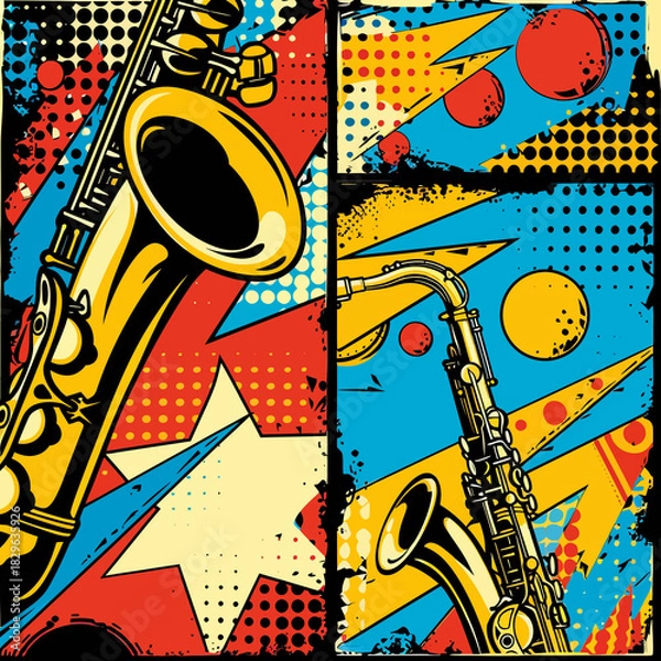 Obraz jazz music background