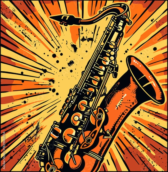 Obraz jazz music background