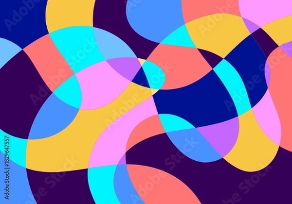 Obraz Abstract liquid shape. Fluid geometric design background 