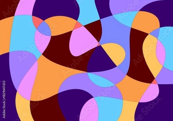 Obraz Abstract liquid shape. Fluid geometric design background 