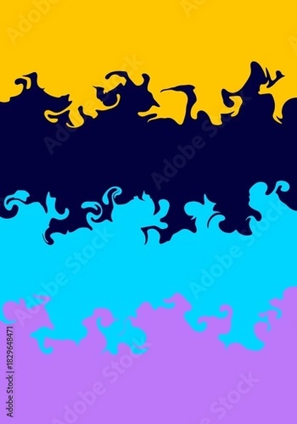 Obraz multicolor liquid flow abstract background	
