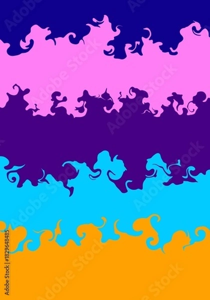 Obraz multicolor liquid flow abstract background	
