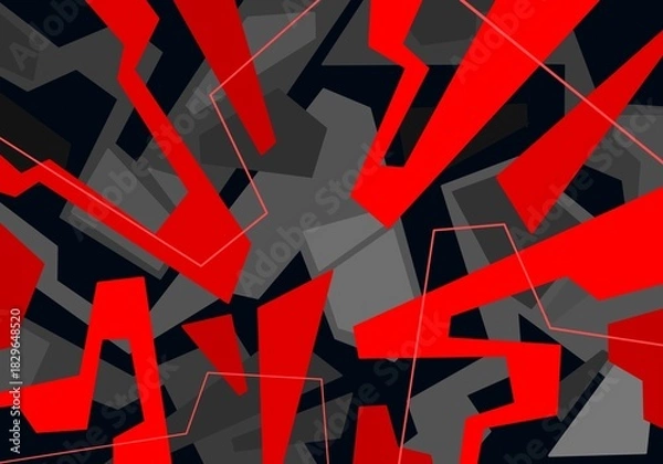 Obraz Abstract seamless pattern and lines painting background	