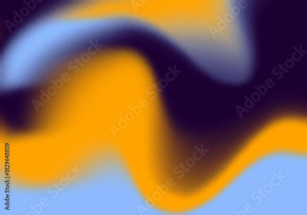 Obraz abstract yellow and blue grunge gradient backgroud illustration