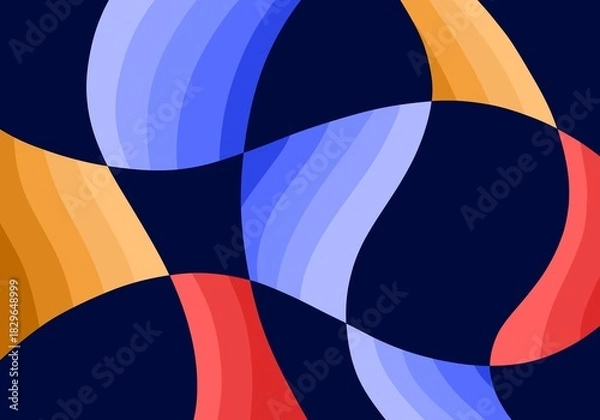 Obraz Abstract liquid shape. Fluid geometric design background 