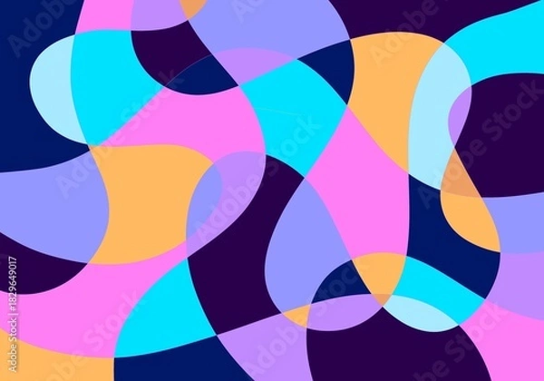 Obraz Abstract liquid shape. Fluid geometric design background 