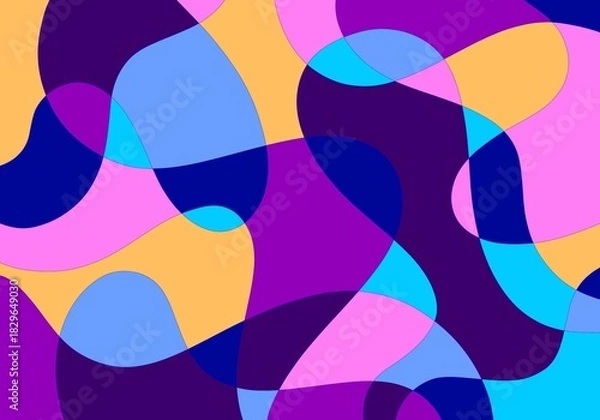 Obraz Abstract liquid shape. Fluid geometric design background 