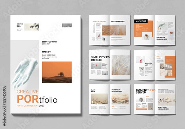 Obraz Minimalist Portfolio Design