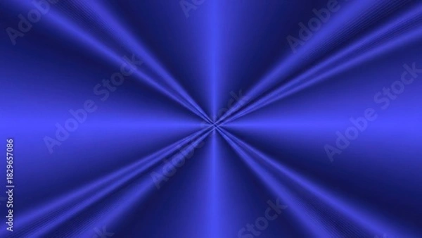 Obraz Deep Blue Radial Starburst Pattern Abstract Digital Art