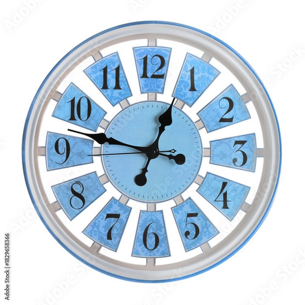 Obraz Wall clock isolated on white background