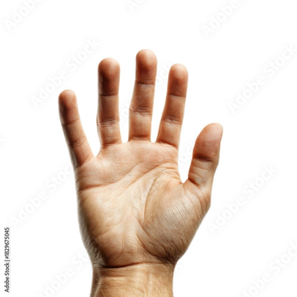 Obraz A hand with five fingers