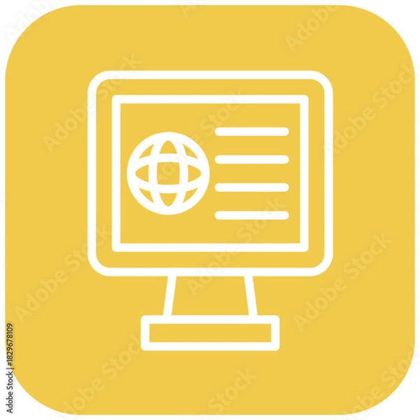 Fototapeta Vector Design Webpage Icon Style