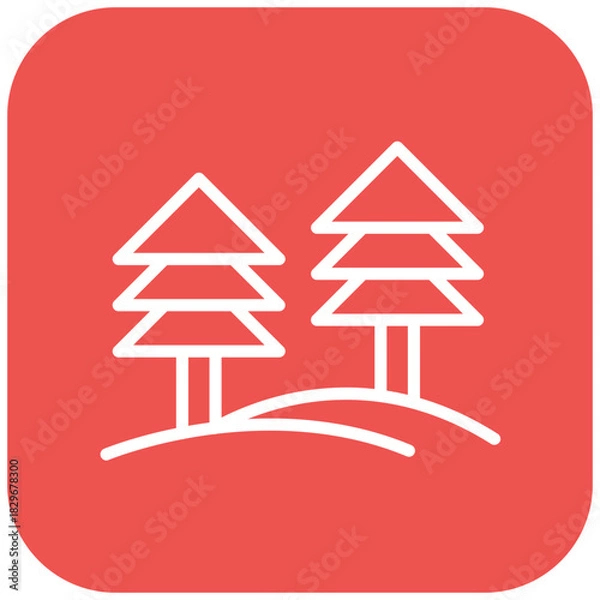 Fototapeta Vector Design Pine Tree Icon Style