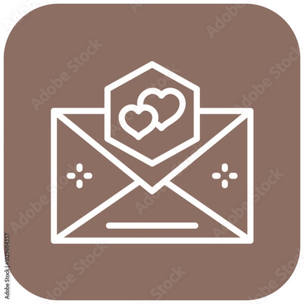 Obraz Vector Design Love Letter Icon Style