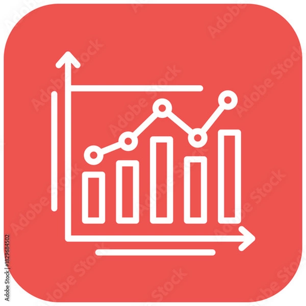 Obraz Vector Design Bar Graph Icon Style
