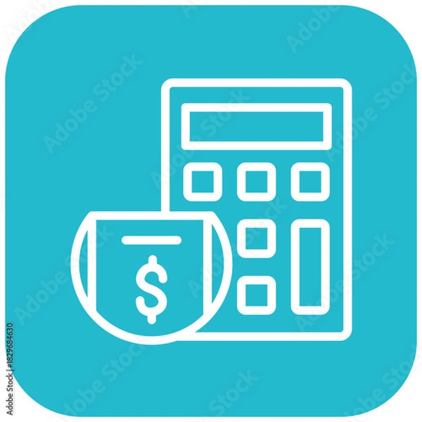 Obraz Vector Design Calculator Icon Style