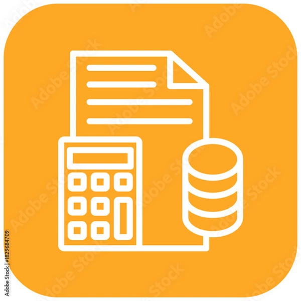 Obraz Vector Design Budget Icon Style