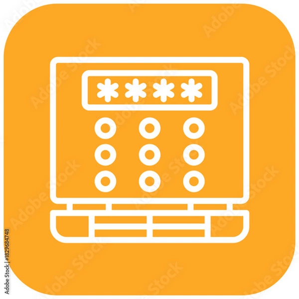 Obraz Vector Design Pin Code Icon Style