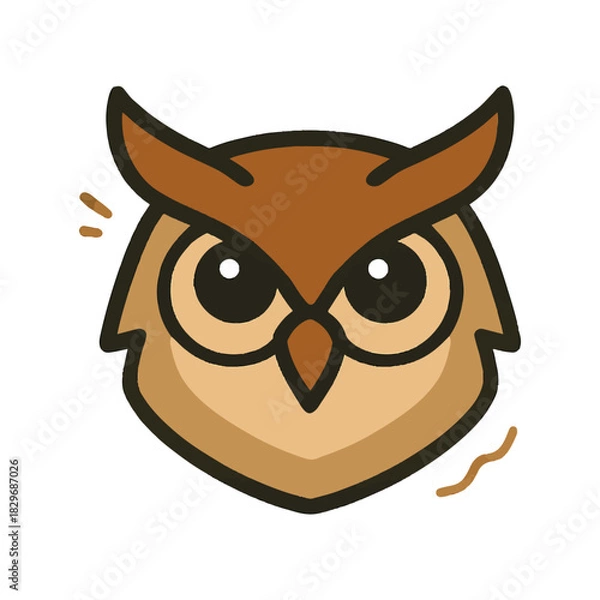 Fototapeta Alert Owl Vector