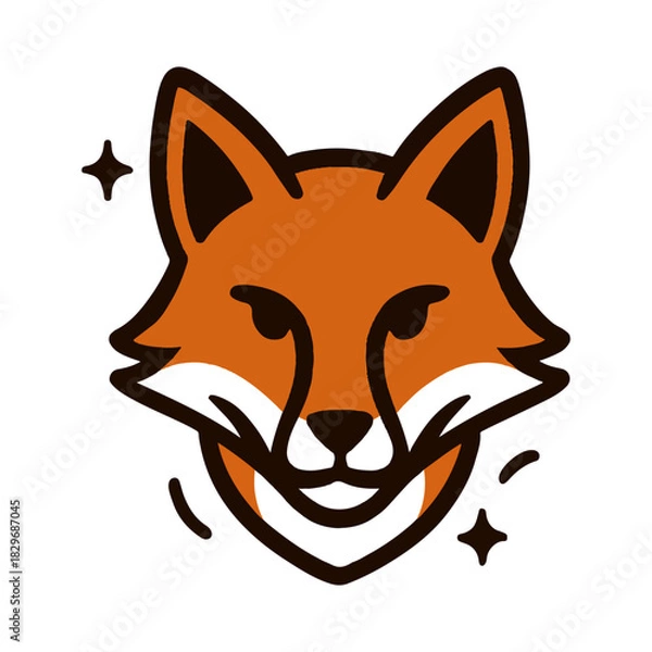 Fototapeta Playful Fox Vector