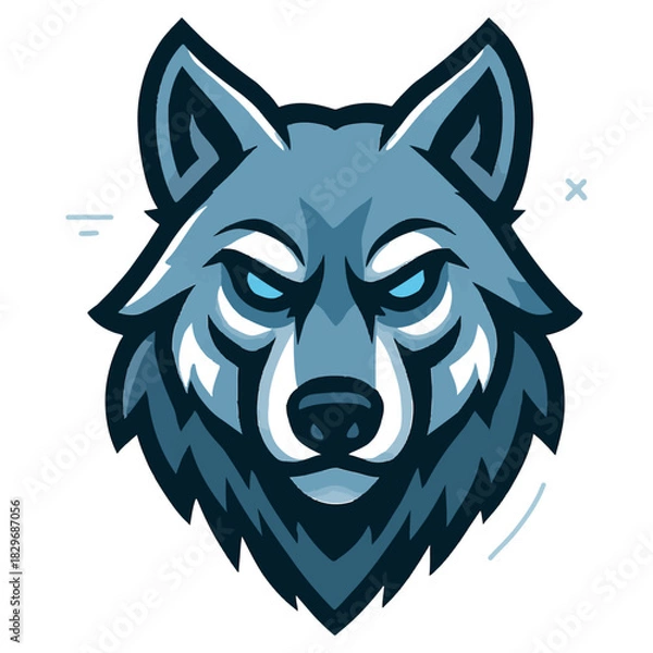 Obraz Ice Wolf Vector