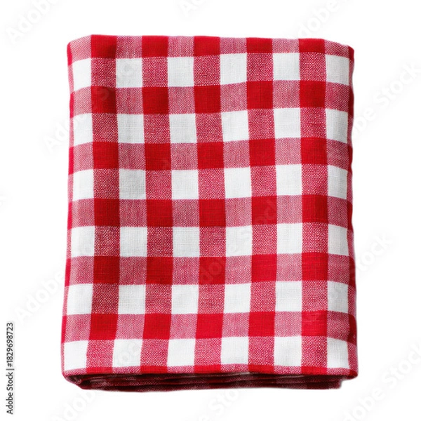 Obraz A red and white checkered cloth