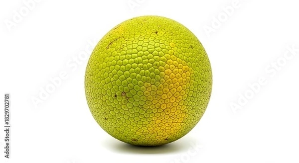 Obraz Ripe Green Breadfruit Isolated on White Background.