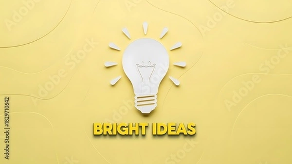 Fototapeta Unlock innovative solutions and spark creativity with this bright ideas concept, perfect for inspiration, brainstorming, and problem solving in any field