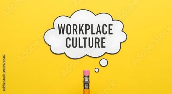 Fototapeta Improve workplace culture with a positive company environment and employee engagement, fostering teamwork and collaboration to create a thriving business