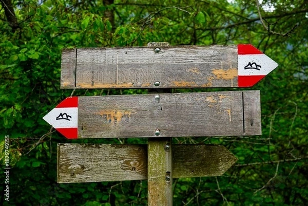 Obraz tourist route sign