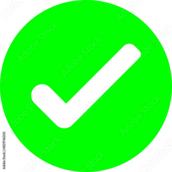 Fototapeta Blue Tick PNG Icon – Verified Badge Transparent Download