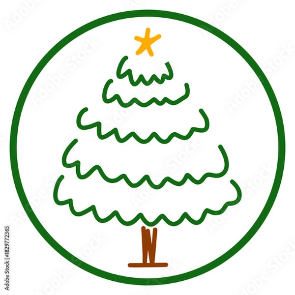 Obraz Christmas Icon Tree