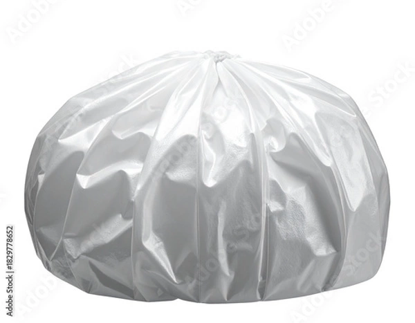 Fototapeta  Deployed Car Airbag, Front View, Isolated on Transparent Background.