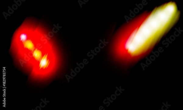 Fototapeta Abstract light dark red yellow illumination blur background
