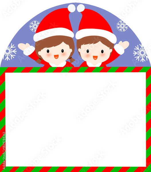 Obraz christmas greeting card