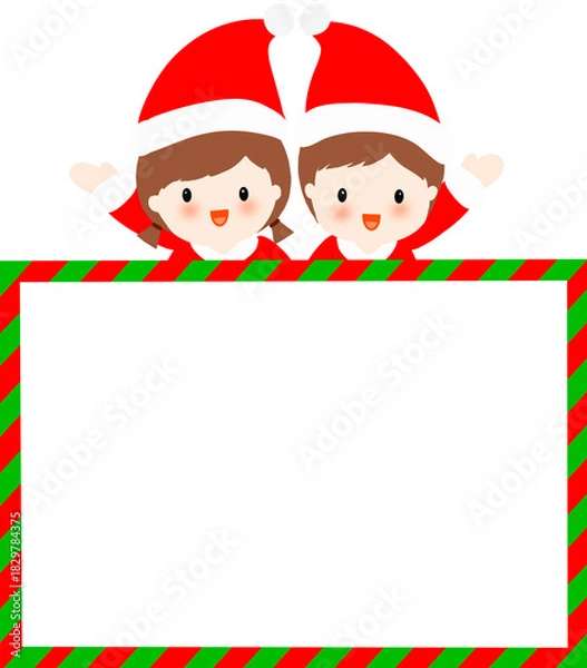 Obraz christmas greeting card