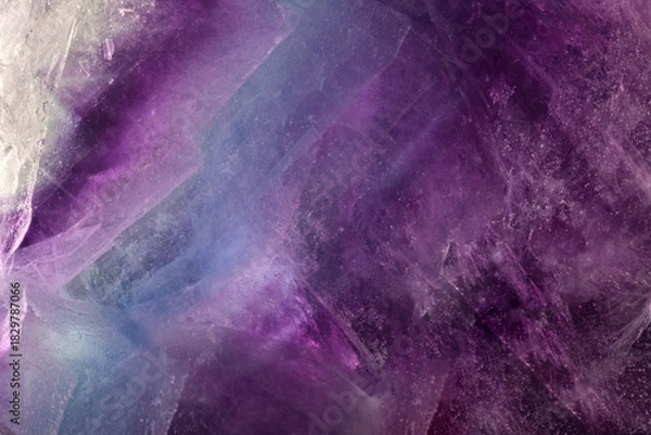 Obraz violet and blue fluorite stone texture macro