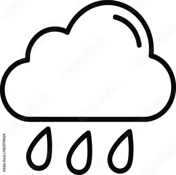 Obraz vector cloud icon