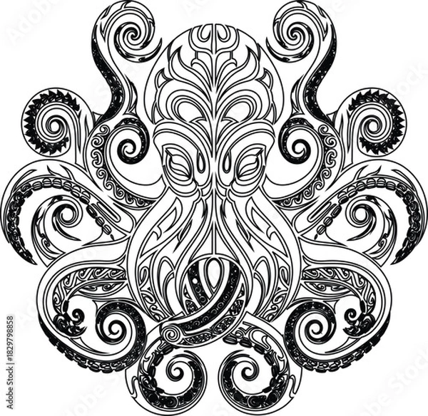 Obraz vector octopus