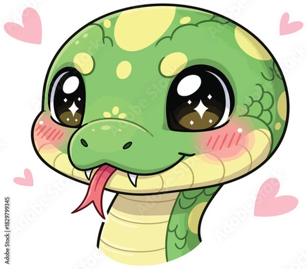 Obraz snake head vector