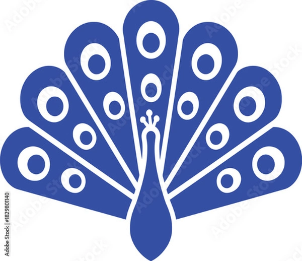 Obraz peacock vector illustration