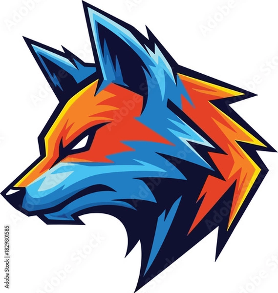 Obraz wolf head vector