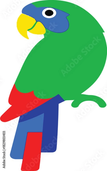 Obraz blue and green parrot