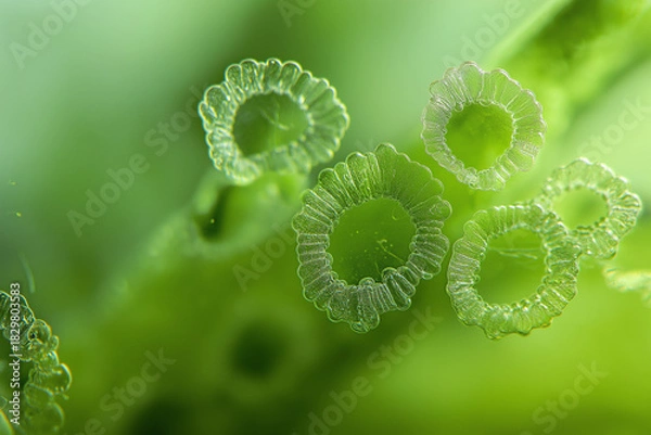 Fototapeta Algae microalgae macro. biotechnology science