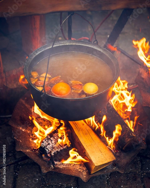 Obraz kettle on the fire