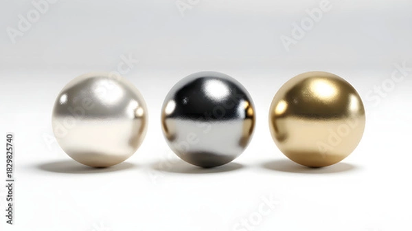Obraz Metallic Spheres