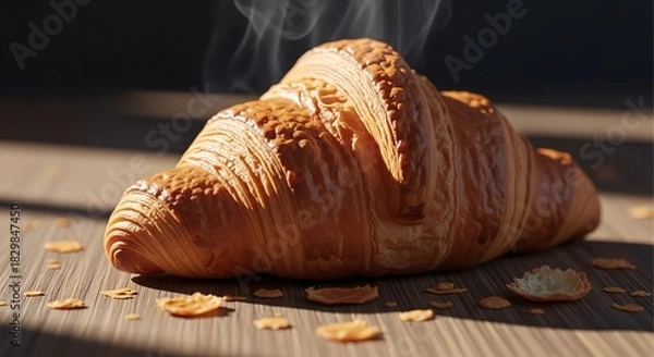 Obraz Dramatic Shadow Play Croissant